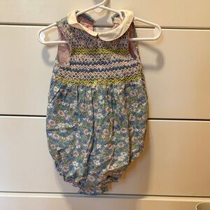 Baby Boden flower embroidered bubble